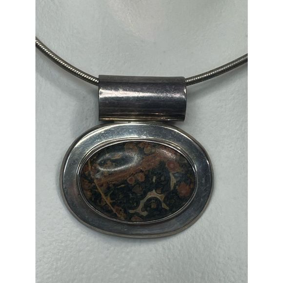 Sterling silver southwestern choker - Picture 2 of 5